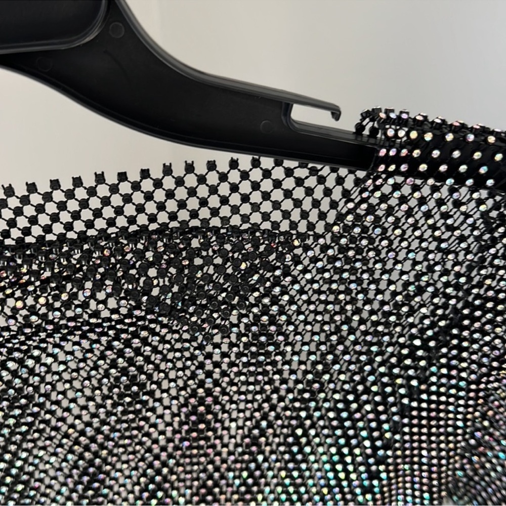 Santas brands Feathers Mini Dress in Sheer Mesh Sz M/L - Picture 11 of 15